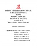 INTEGRALES DE FUNCIONES TRIGONOMETRICAS