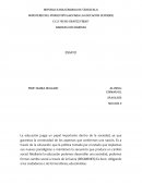 Ensayo movimiento estudiantil