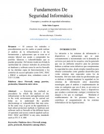 Conceptos y modelos de seguridad informática. Página 1