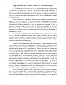 Seguridad nacional en la relación a la Irenología