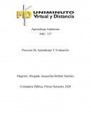 PROCESOS DE APRENDIZAJE Y LA EVALUACION