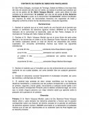 Ejemplo de Cesion de derechos agrarios