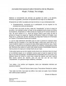 Jornada Internacional sobre Derechos de las Mujeres