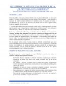 Qué importa más en una democracia