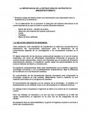 Importancia de la estructura en un proyecto Arquitectonico