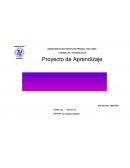 Proyecto de Aprendizaje Grado: 6to