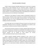 Desarrollo sustentable en Venezuela