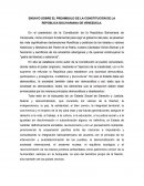 ENSAYO SOBRE PREMABULO DE LA CONSTITUCION DE VENEUELA