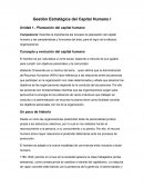 Gestión Estratégica del Capital Humano I
