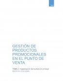 TAREA 2 GPPPV. Implantación del surtido en líneal