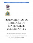Reologia en Materiales cementantes