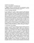 CIENCIA, CONOCIMIENTO Y EPISTEMOLOGÍA