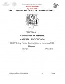 Clasificacion de tableros