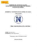 FUNCION SOCIAL DE LA HISTORIA
