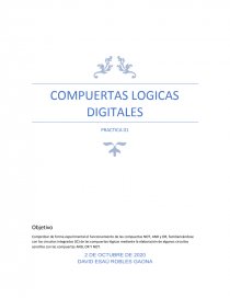 COMPUERTAS LOGICAS DIGITALES. Página 1