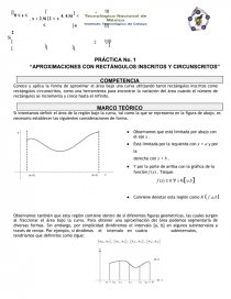“APROXIMACIONES CON RECTÁNGULOS INSCRITOS Y CIRCUNSCRITOS”. Página 1