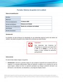 Sistema de gestión de la calidad