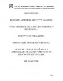 ORIGENES DEL CALCULO INTEGRAL Y DIFERENCIAL
