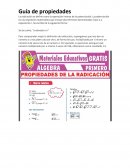 Propiedades de Radicacion