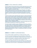 ETICA, CIENCIA DE LO MORAL