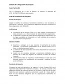 Gestión de la integración del proyecto. Caso Practico