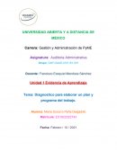Diagnostico para elaborar un plan y programa del trabajo