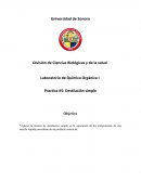 Laboratorio de Química Orgánica I Practica #5: Destilación simple