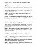 GUIÓN SOBRE LA REVOLUCIÓN