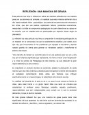 REFLEXIÓN: UNA MANCHA DE GRASA