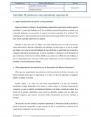 Actividad: El prácticum como aprendizaje experiencial