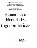 Funciones e identidades trigonometricas