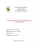 RESUMEN REVELACION, INSPIRACION E ILUMINACION