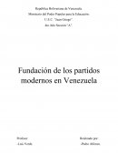 Fundación de los partidos modernos en Venezuela