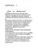 ¿Qué es marketing? Estrategia de selección de mercados meta