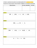 Actividad Ejercicios de balanceo de ecuaciones quimicas por el metodo de tanteos