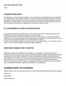 FILOSOFIA PARA QUE?