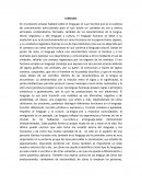 ENSAYO SOBRE EL LENGUAJE