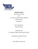 Peritaje social. Reporte de lectura