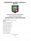 Nanomateriales y nanotecnología