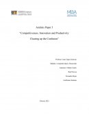 Competitividad del World Economics Forum y del World Competitiveness Yearbook