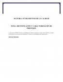 IDENTIFICACIÓN Y CARACTERIZACIÓN DE PROCESOS.