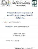 Prevalencia de cuadros depresivos en el personal de salud en Hospital General