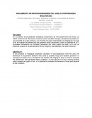 AISLAMIENTO DE MICROORGANISMOS DEL SUELO (PROPIEDADES BIOLÓGICAS)