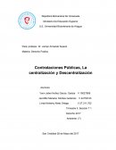Contrataciones publicas centralización descentralización