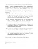 REGLAS BASICAS PARA UN BUEN RENDIMIENTO ACADEMICO EN CASA