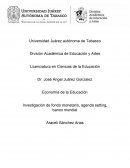 Investigación de fondo monetario, agenda setting, banco mundial