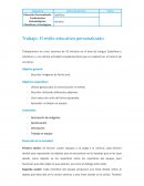 El estilo educativo personalizado