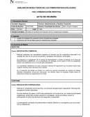 Análisis de resultados de las competencias evaluadas