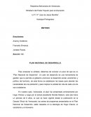 Plan de Desarrollo síntesis