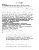 INTERCAMBIO DE EXCEDENTES Y ESPECIALIZACIÓN